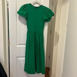 Green, midi dress